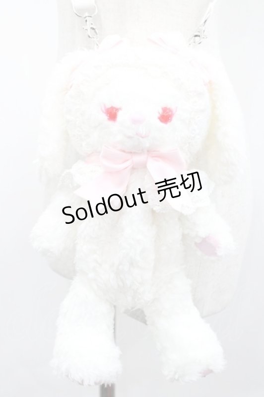 画像1: BABY,THE STARS SHINE BRIGHT / うさくみゃポシェット  白 I-26-04-14-112-BA-BG-TE-ZI (1)