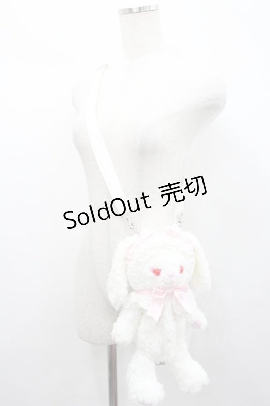 画像2: BABY,THE STARS SHINE BRIGHT / うさくみゃポシェット  白 I-26-04-14-112-BA-BG-TE-ZI (2)