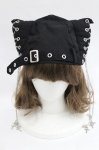 画像2: PUNK / 猫耳帽子  黒 I-26-04-14-120-PU-AC-TE-ZI (2)