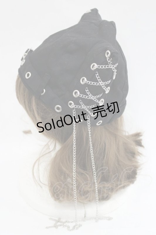 画像3: PUNK / 猫耳帽子  黒 I-26-04-14-120-PU-AC-TE-ZI (3)