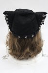 画像4: PUNK / 猫耳帽子  黒 I-26-04-14-120-PU-AC-TE-ZI (4)