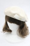 画像1: m petit by misako / NINA'S AM カメオベレー  アイボリー I-26-04-14-121-LO-AC-TE-ZI (1)