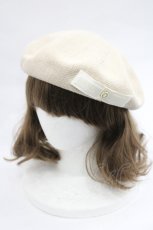 画像1: m petit by misako / NINA'S AM カメオベレー  アイボリー I-26-04-14-121-LO-AC-TE-ZI (1)