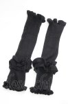 画像3: axes femme / 巻薔薇ニットアームウォーマー  黒 I-26-04-14-123-AX-ZA-TE-ZI (3)