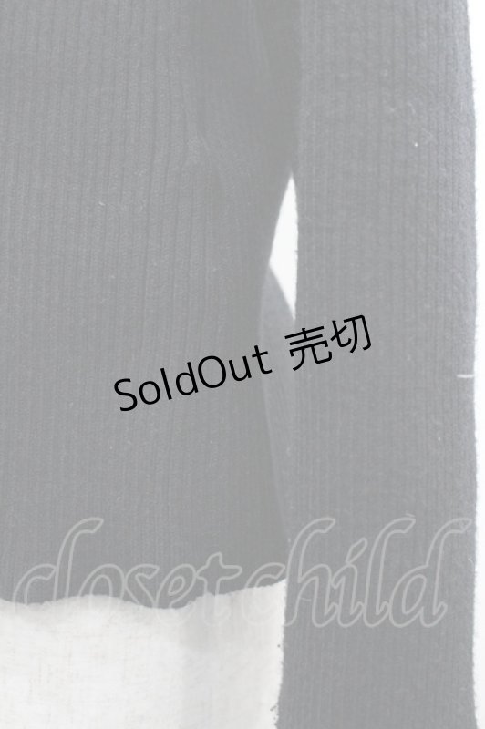 画像3: axes femme / ローズ刺繍オフショルニット F 黒 I-26-04-14-020-AX-TO-TE-ZI (3)