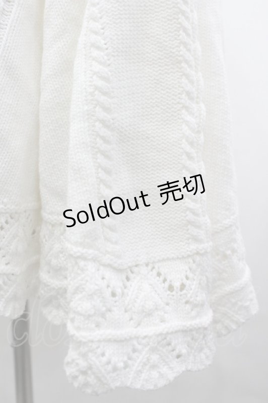 画像3: axes femme / ケーブルニットポンチョ M オフ I-26-04-14-021-AX-JA-TE-ZI (3)