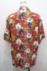 画像2: Karl Helmut / カラフルフラワー半袖シャツ M 白Ｘカラフル I-26-04-19-046-EL-BL-SA-ZI (2)