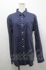 画像1: Karl Helmut / ドット切替シャツ 3(M) ネイビーＸ白 I-26-04-19-048-EL-BL-SA-ZI (1)