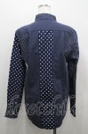 画像2: Karl Helmut / ドット切替シャツ 3(M) ネイビーＸ白 I-26-04-19-048-EL-BL-SA-ZI (2)
