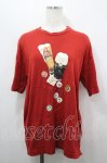画像1: Karl Helmut / ビールプリント半袖Tシャツ  赤 I-26-04-19-052-EL-TS-SA-ZI (1)