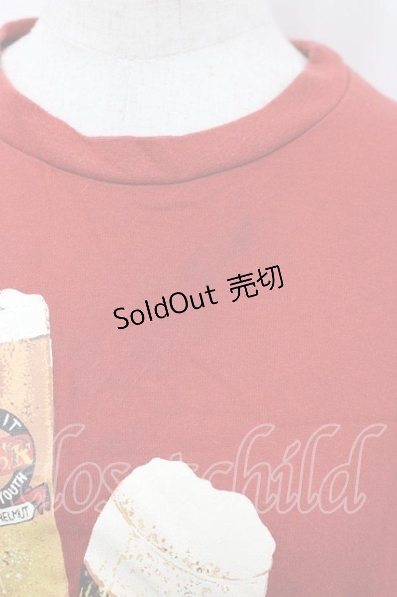 画像4: Karl Helmut / ビールプリント半袖Tシャツ  赤 I-26-04-19-052-EL-TS-SA-ZI (4)