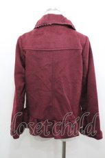 画像2: axes femme / レースショートコート L ボルドー I-26-04-19-056-AX-JA-SA-ZI (2)