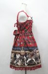 画像4: Angelic Pretty / British Bearジャンパースカートセット ジャンパースカート単品  赤 I-26-04-19-057-AP-OP-SA-ZI (4)