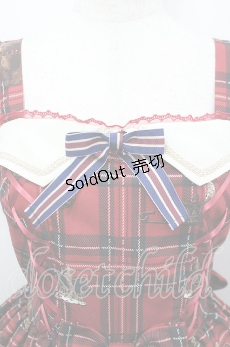 画像5: Angelic Pretty / British Bearジャンパースカートセット ジャンパースカート単品  赤 I-26-04-19-057-AP-OP-SA-ZI (5)