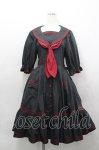 画像1: metamorphose / 刺繍入りセーラーワンピース 1 黒 I-26-04-19-061-ME-OP-SA-ZI (1)
