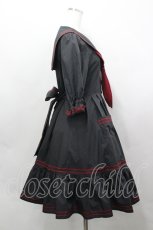 画像4: metamorphose / 刺繍入りセーラーワンピース 1 黒 I-26-04-19-061-ME-OP-SA-ZI (4)