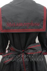 画像6: metamorphose / 刺繍入りセーラーワンピース 1 黒 I-26-04-19-061-ME-OP-SA-ZI (6)