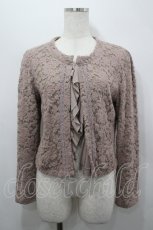 画像1: axes femme / レースノーカラーカーデ M アワピンク I-26-04-19-023-AX-TO-SA-ZI (1)