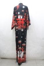 画像3: Royal Princess Alice / 白狐彼岸花 浴衣  黒 I-26-04-19-066-LO-OP-TE-ZI (3)