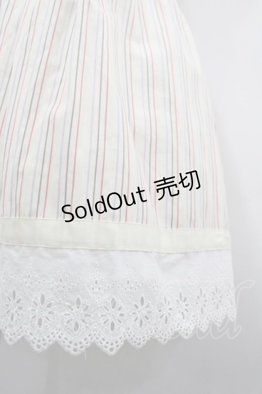 画像7: MILK / スイートピードレス  クリームストライプ I-26-04-19-067-ML-OP-SA-ZI (7)