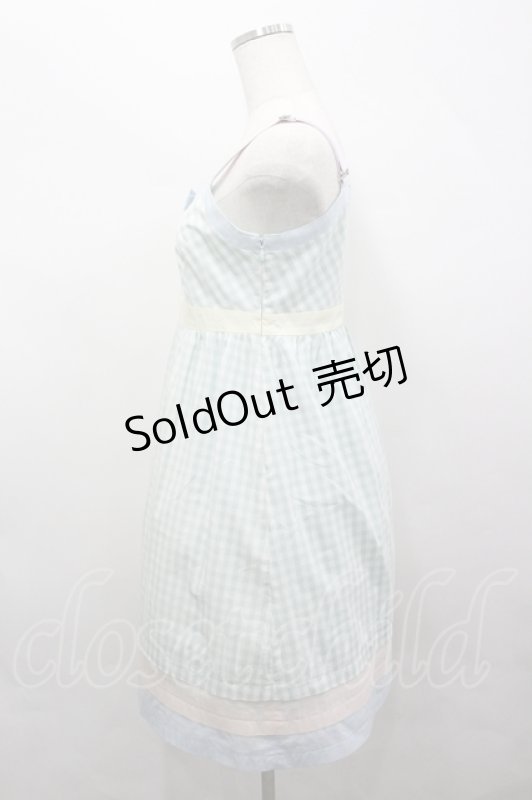 画像2: MILK / BeBeギンガムドレス  メロンギンガム I-26-04-19-068-ML-OP-SA-ZI (2)