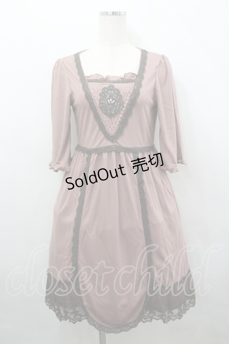画像1: axes femme / カメオレースカットワンピース M ピンク I-26-04-19-073-AX-OP-TE-ZI (1)