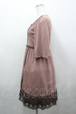 画像2: axes femme / カメオレースカットワンピース M ピンク I-26-04-19-073-AX-OP-TE-ZI (2)
