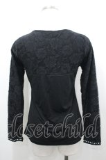 画像2: axes femme / 袖総レースインナーPO M クロ I-26-04-19-025-AX-TO-SA-ZI (2)
