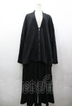 画像1: ililil / 【呑尾蛇蓮華】現代和装スウェット セットアップ F 黒 I-26-04-19-089-PU-BL-TE-ZI (1)