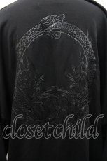 画像3: ililil / 【呑尾蛇蓮華】現代和装スウェット セットアップ F 黒 I-26-04-19-089-PU-BL-TE-ZI (3)