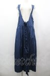画像1: KANEKO ISAO / フリルリボンジャンパースカート  紺 I-26-04-19-092-EL-OP-SA-ZI (1)