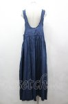 画像2: KANEKO ISAO / フリルリボンジャンパースカート  紺 I-26-04-19-092-EL-OP-SA-ZI (2)