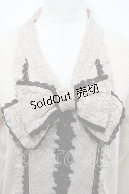 画像3: axes femme / ニットソーリボンタイPO M ベージュ I-26-04-19-026-AX-TO-SA-ZI (3)