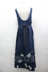 画像2: PINK HOUSE / テリア刺繍&ワッペンジャンパースカート  インディゴ I-26-04-19-097-LO-OP-SA-ZI (2)