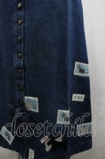 画像3: PINK HOUSE / テリア刺繍&ワッペンジャンパースカート  インディゴ I-26-04-19-097-LO-OP-SA-ZI (3)