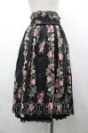 画像2: axes femme / 花柄ミディ丈スカート M クロ I-26-04-19-100-AX-SK-SA-ZI (2)