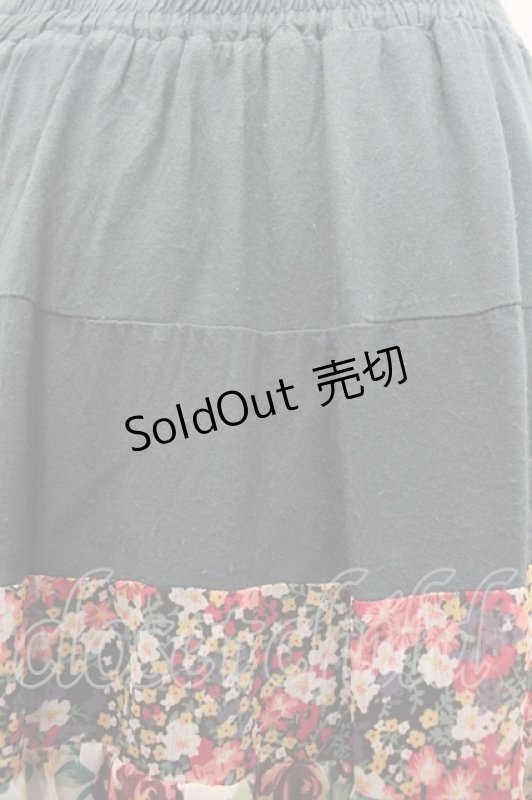 画像3: axes femme / 花柄切替スカート M グリーン I-26-04-19-102-AX-TO-TE-ZI (3)