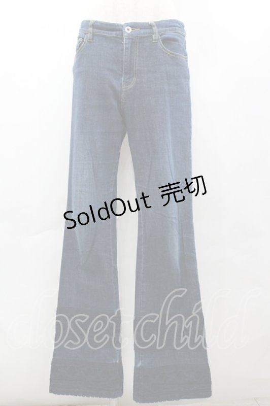 画像1: PINK HOUSE / 裾レースデニム L インディゴ I-26-04-19-112-LO-PA-SA-ZI (1)