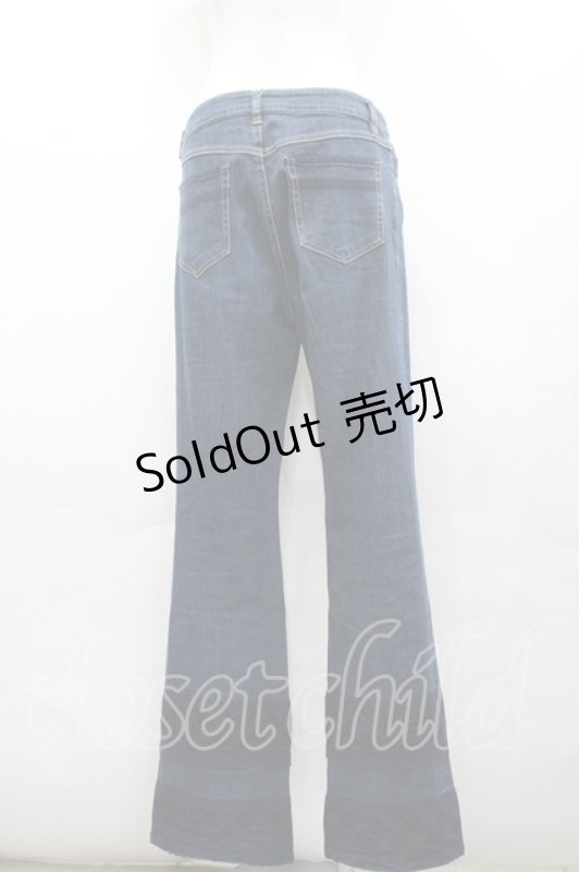 画像2: PINK HOUSE / 裾レースデニム L インディゴ I-26-04-19-112-LO-PA-SA-ZI (2)