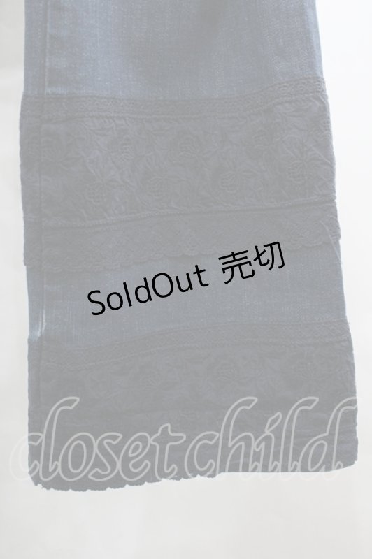 画像3: PINK HOUSE / 裾レースデニム L インディゴ I-26-04-19-112-LO-PA-SA-ZI (3)