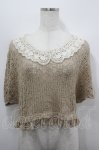 画像1: axes femme / 衿レースニット M ベージュ I-26-04-19-028-AX-TO-SA-ZI (1)