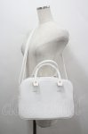 画像2: metamorphose / スワン刺繍入りWファスナーBAG  白 I-26-04-19-119-ME-BG-SA-ZI (2)