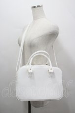 画像2: metamorphose / スワン刺繍入りWファスナーBAG  白 I-26-04-19-119-ME-BG-SA-ZI (2)