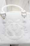 画像5: metamorphose / スワン刺繍入りWファスナーBAG  白 I-26-04-19-119-ME-BG-SA-ZI (5)