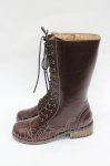 画像2: PINK HOUSE / レースアップレザーブーツ 2(S) ブラウン I-26-04-19-124-LO-SH-SA-ZI (2)