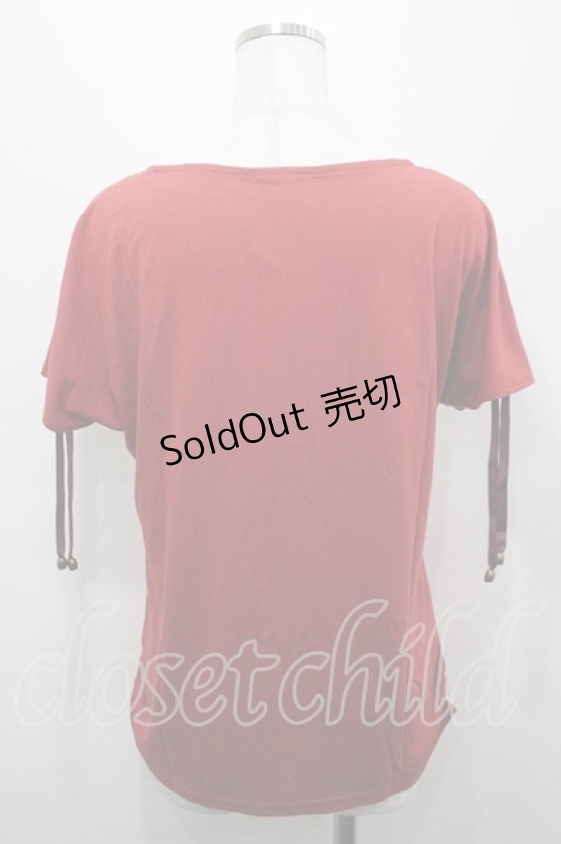 画像2: axes femme / ネガプリントデザインTシャツ M アカ I-26-04-19-029-AX-TO-SA-ZI (2)