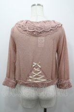 画像2: axes femme / レース衿ブルゾンカーデ M アワピンク I-26-04-19-032-AX-TO-SA-ZI (2)