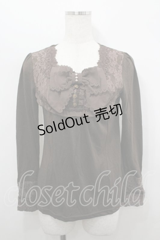 画像1: axes femme / BIGリボンインナーPO M チャ I-26-04-19-033-AX-TO-SA-ZI (1)