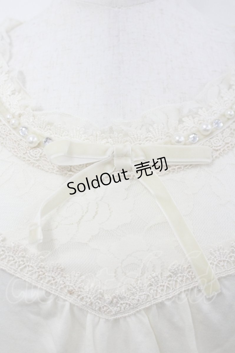 画像3: axes femme / 袖総レースインナーPO M キナリ I-26-04-19-034-AX-TO-SA-ZI (3)