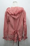 画像2: PINK HOUSE / ギンガムチェックオーバーブラウス  レッド I-26-04-20-040-LO-BL-SA-ZI (2)